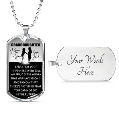 Granddaughter Dog Tag, To My Granddaughter Dog Tag : Gifts From Grandma, Great Granddaughter Dog Tag-1 Gifts For Daughter Rakva