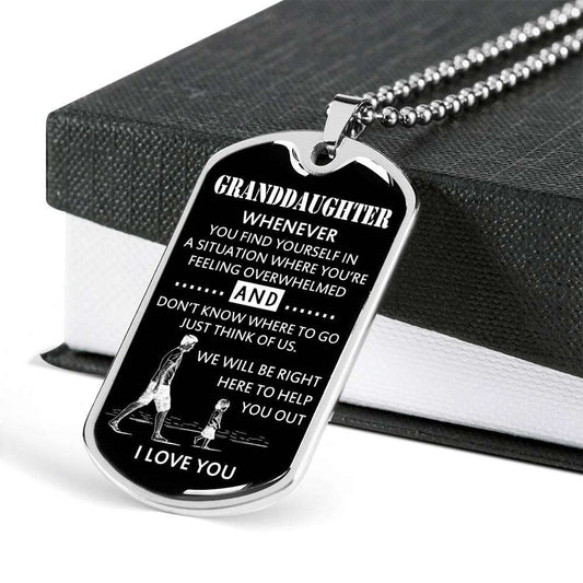 Granddaughter Dog Tag, To My Granddaughter Dog Tag : Gifts From Grandparents, Great Granddaughter Gifts Dog Tag-1 Gifts For Daughter Rakva