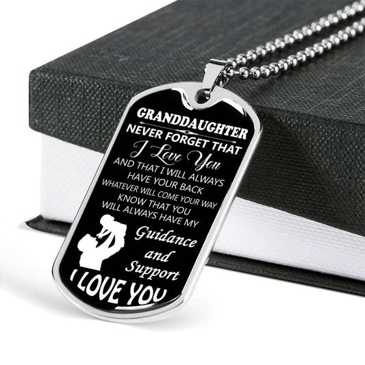 Granddaughter Dog Tag, To My Granddaughter Dog Tag : Gifts From Grandparents, Great Granddaughter Gifts Dog Tag-18 Gifts For Daughter Rakva