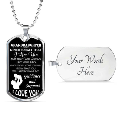 Granddaughter Dog Tag, To My Granddaughter Dog Tag : Gifts From Grandparents, Great Granddaughter Gifts Dog Tag-18 Gifts For Daughter Rakva