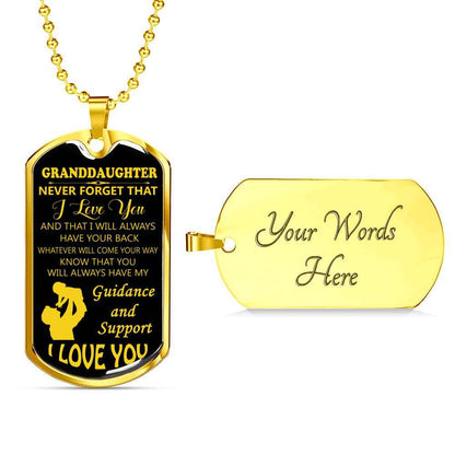 Granddaughter Dog Tag, To My Granddaughter Dog Tag : Gifts From Grandparents, Great Granddaughter Gifts Dog Tag-18 Gifts For Daughter Rakva