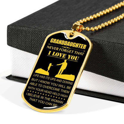 Granddaughter Dog Tag, To My Granddaughter Dog Tag : Gifts From Grandparents, Great Granddaughter Gifts Dog Tag-20 Gifts For Daughter Rakva