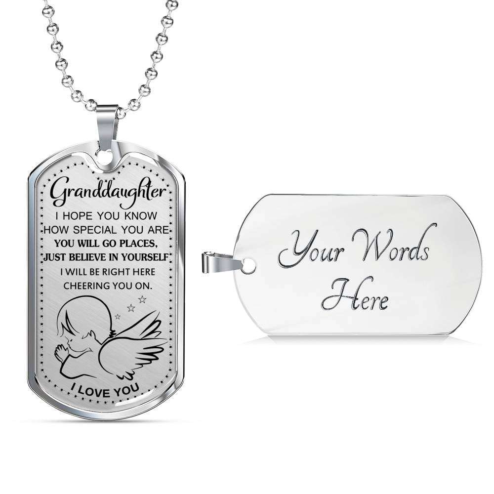 Granddaughter Dog Tag, To My Granddaughter Dog Tag : Gifts From Grandparents, Great Granddaughter Gifts Dog Tag-23 Gifts For Daughter Rakva