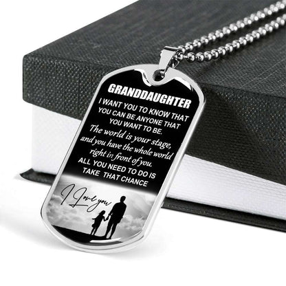 Granddaughter Dog Tag, To My Granddaughter Dog Tag : Gifts From Grandparents, Great Granddaughter Gifts Dog Tag-26 Gifts For Daughter Rakva