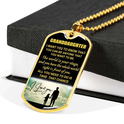 Granddaughter Dog Tag, To My Granddaughter Dog Tag : Gifts From Grandparents, Great Granddaughter Gifts Dog Tag-26 Gifts For Daughter Rakva
