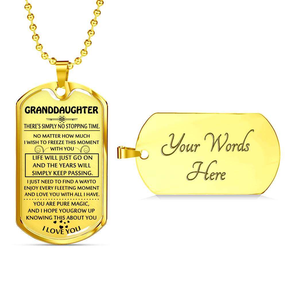 Granddaughter Dog Tag, To My Granddaughter Dog Tag : Gifts From Grandparents, Great Granddaughter Gifts Dog Tag-7 Gifts For Daughter Rakva
