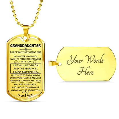 Granddaughter Dog Tag, To My Granddaughter Dog Tag : Gifts From Grandparents, Great Granddaughter Gifts Dog Tag-7 Gifts For Daughter Rakva