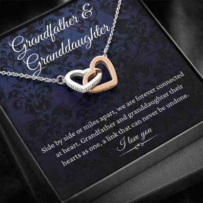 Granddaughter Necklace, Grandfather & Granddaughter Necklace, Birthday Gift For Granddaughter From Grandpa Gifts For Daughter Rakva