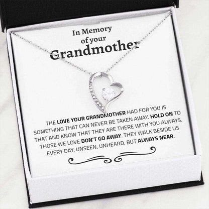 Granddaughter Necklace, Loss Of Grandma Condolence Necklace Gift, In Memory Of Your Grandmother Gifts For Daughter Rakva