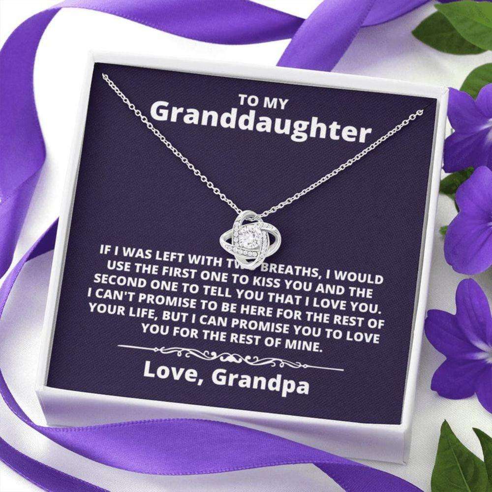 Granddaughter Necklace, Necklace Gift For Granddaughter From Grandpa, Gift From Grandfather Grandpa Gifts For Daughter Rakva