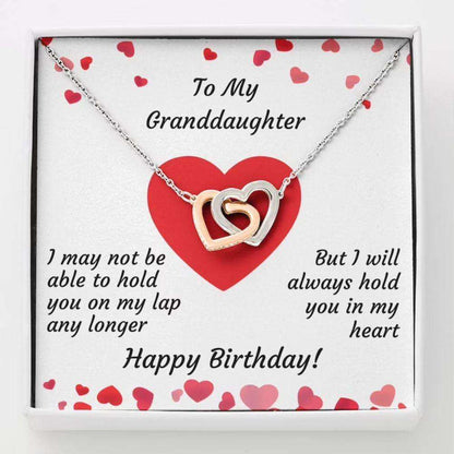 Granddaughter Necklace, To Granddaughter Necklace Gift “ In My Heart Happy Birthday Necklace Gifts For Daughter Rakva