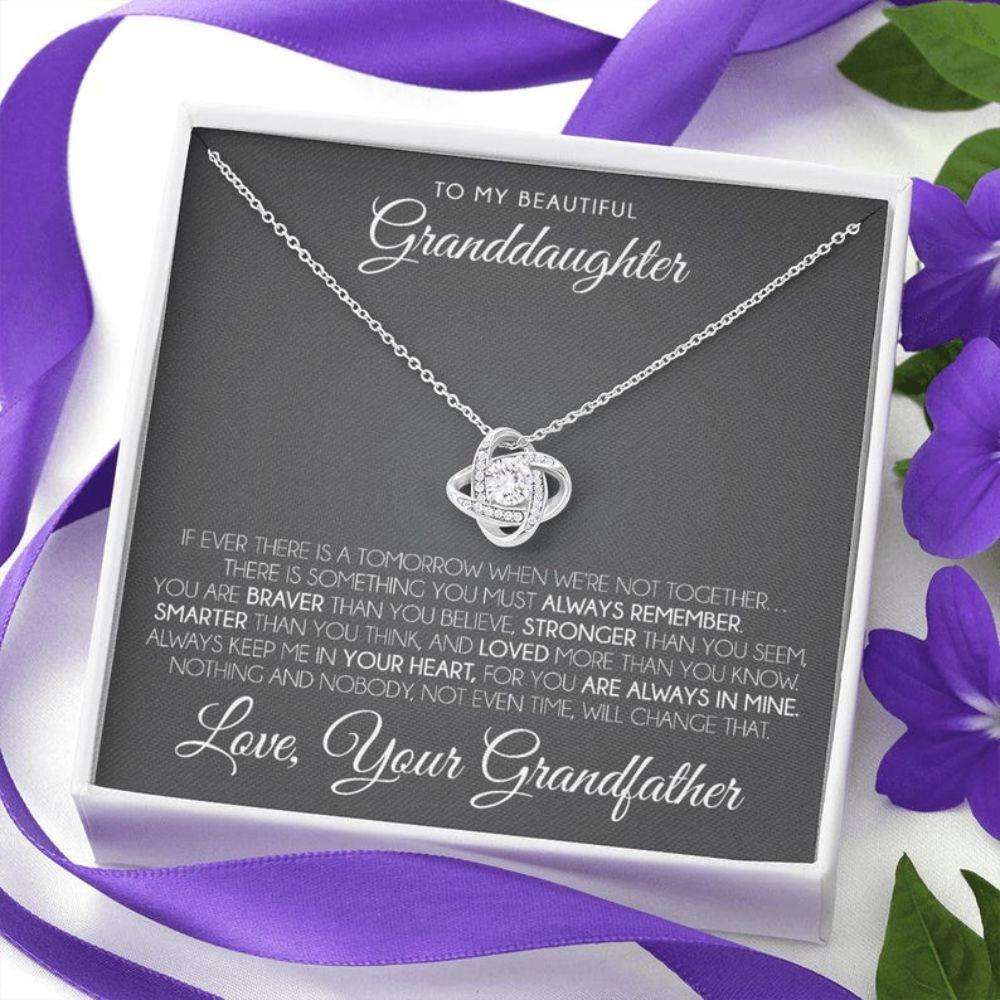 Granddaughter Necklace, To My Granddaughter Necklace, Gift For Granddaughter From Grandfather Gifts For Daughter Rakva