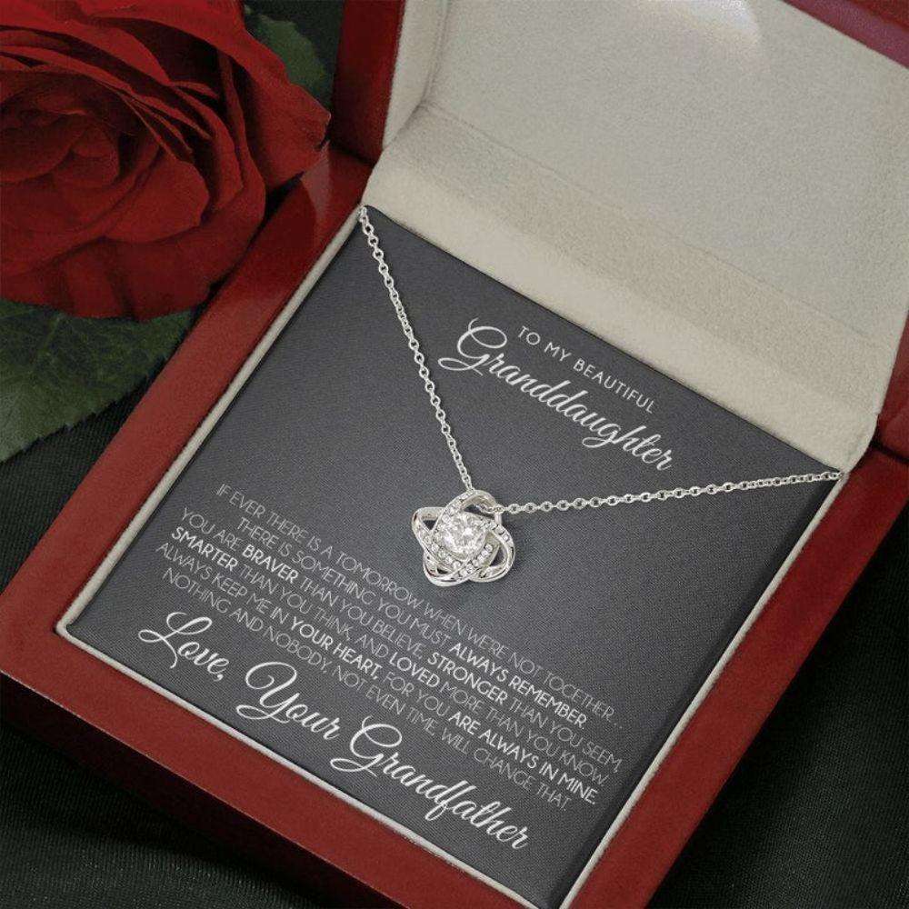 Granddaughter Necklace, To My Granddaughter Necklace, Gift For Granddaughter From Grandfather Gifts For Daughter Rakva
