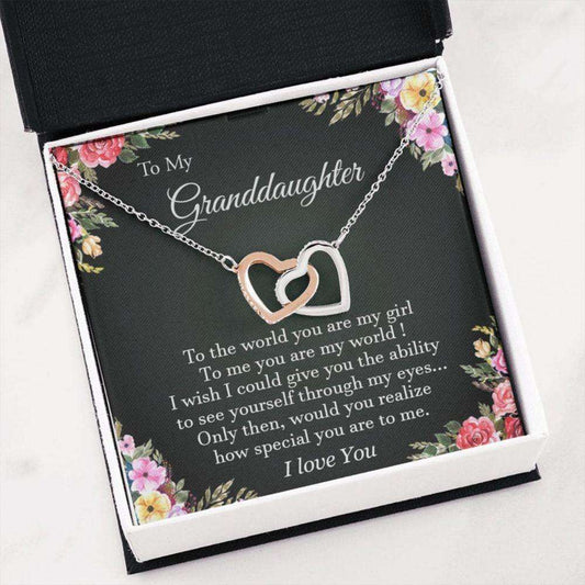 Granddaughter Necklace, To My Granddaughter Necklace, Gift For Granddaughter, Graduation For Archievement Rakva