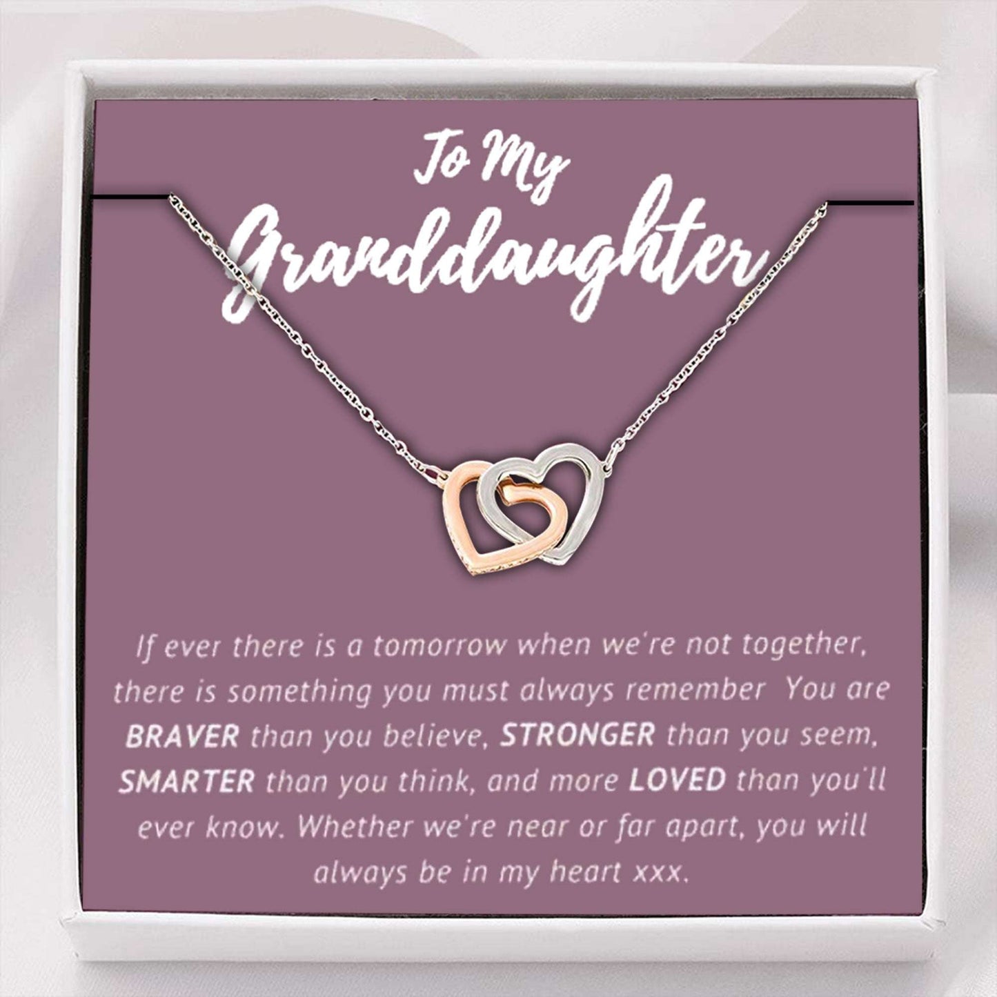Granddaughter Necklace, To My Granddaughter Necklace, Granddaughter Sweet 16 Gifts Gifts For Daughter Rakva