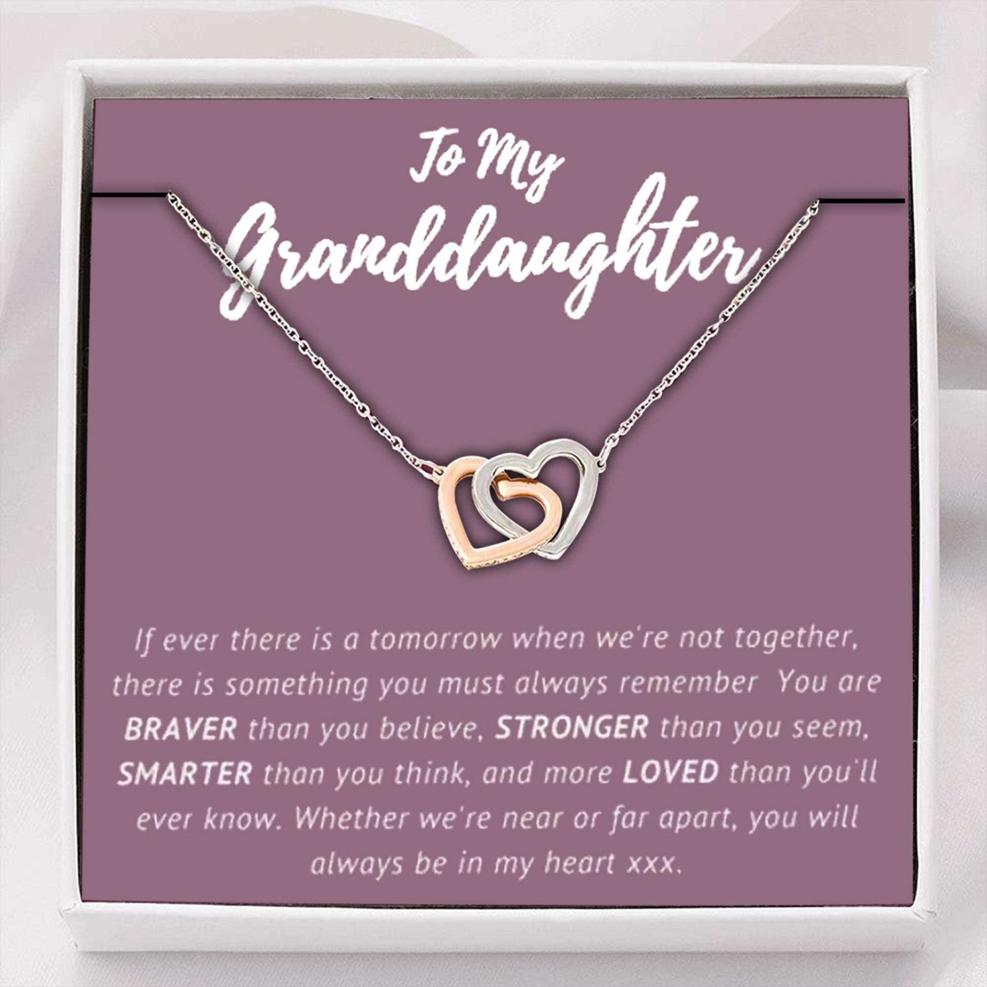 Granddaughter Necklace, To My Granddaughter Necklace, Granddaughter Sweet 16 Gifts Gifts For Daughter Rakva