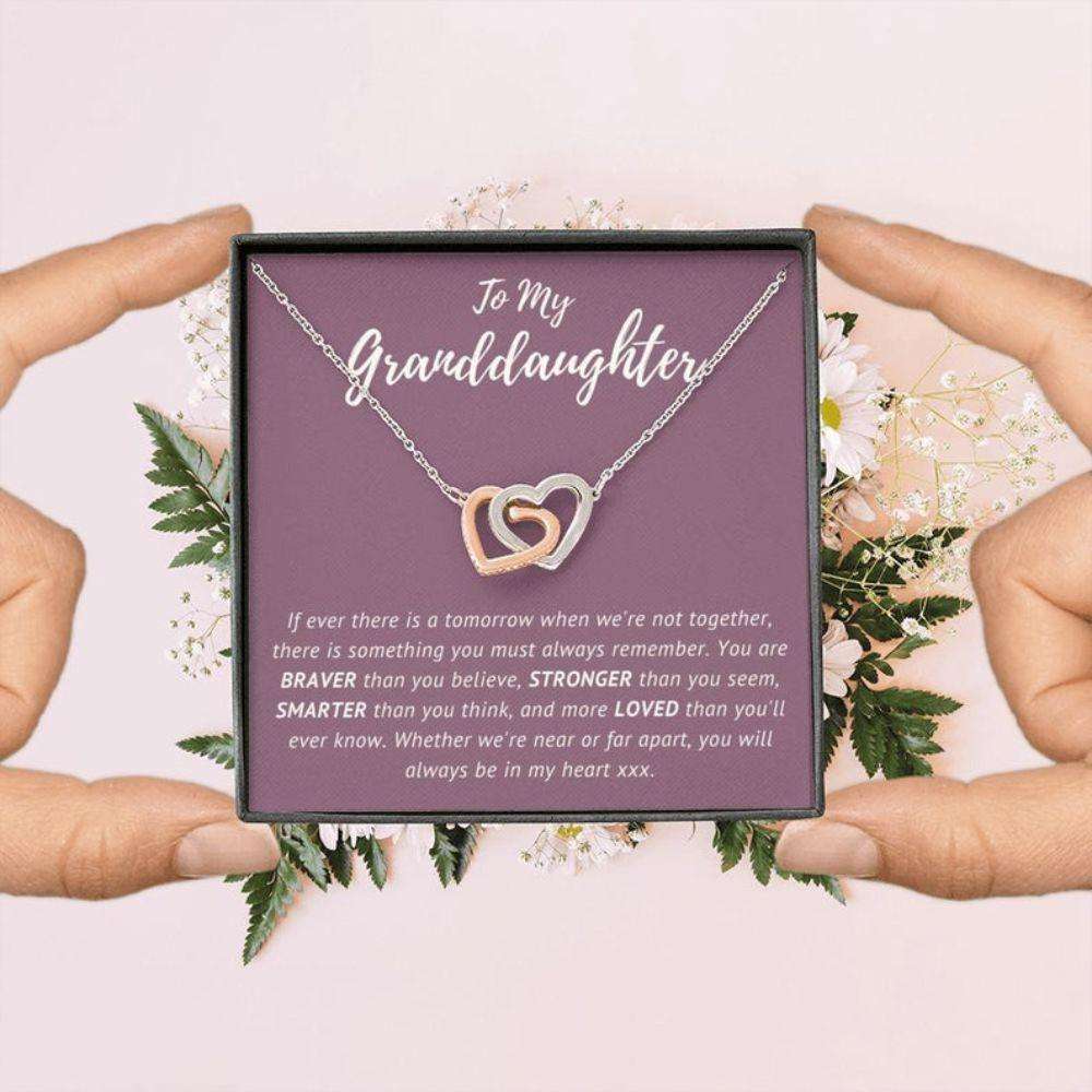 Granddaughter Necklace, To My Granddaughter Necklace, Granddaughter Sweet 16 Gifts Gifts For Daughter Rakva