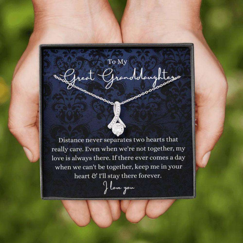 Granddaughter Necklace, To My Great Granddaughter Necklace, Gift From Grandma Or Grandpa Gifts For Daughter Rakva