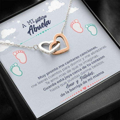 Grandmother Necklace, A Mi Futura Abuela Necklace “ To My Future Grandma Spanish “ Pregnancy Reveal Gift Rakva