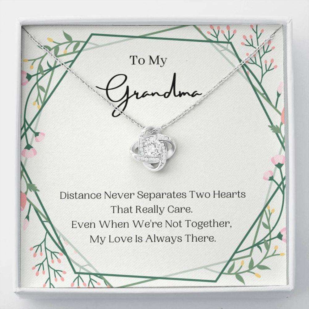 Grandmother Necklace, Distance Never Separates, To My Grandma Necklace, Present For Grandma Gifts for Grandmother Rakva