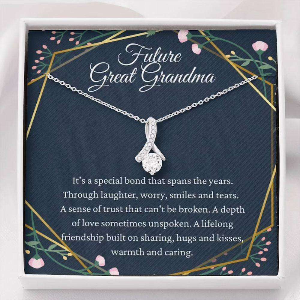 Grandmother Necklace, Future Great Grandma Necklace, Gift For Great Grandmother To Be, Pregnancy Reveal Rakva