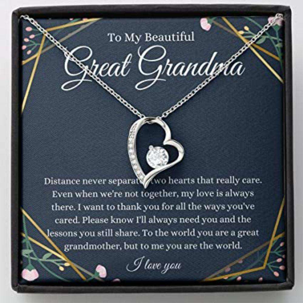 Grandmother Necklace, Gift For Great Grandma Necklace, Great Grandmother Gift From Granddaughter Grandson Gifts For Daughter Rakva