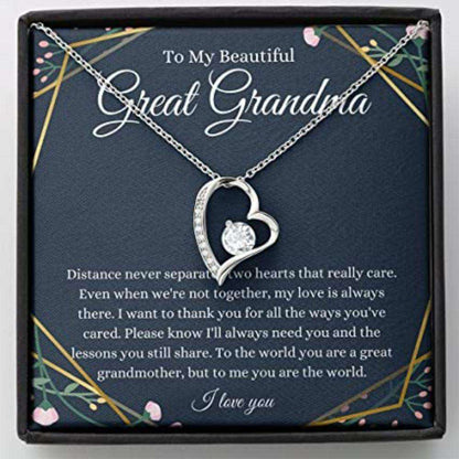 Grandmother Necklace, Gift For Great Grandma Necklace, Great Grandmother Gift From Granddaughter Grandson Gifts For Daughter Rakva