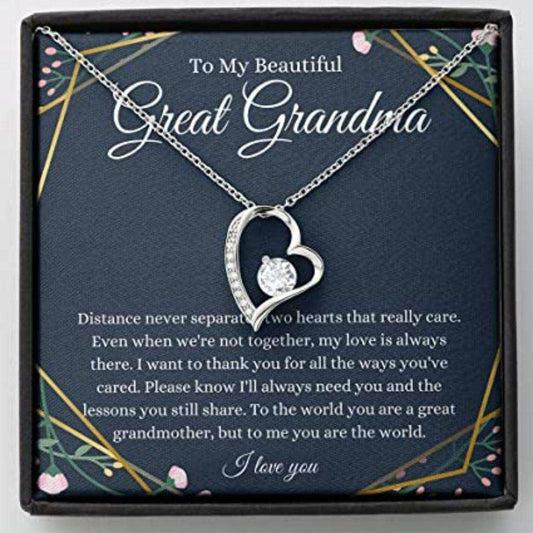 Grandmother Necklace, Gift For Great Grandma Necklace, Great Grandmother Gift From Granddaughter Grandson Gifts For Daughter Rakva