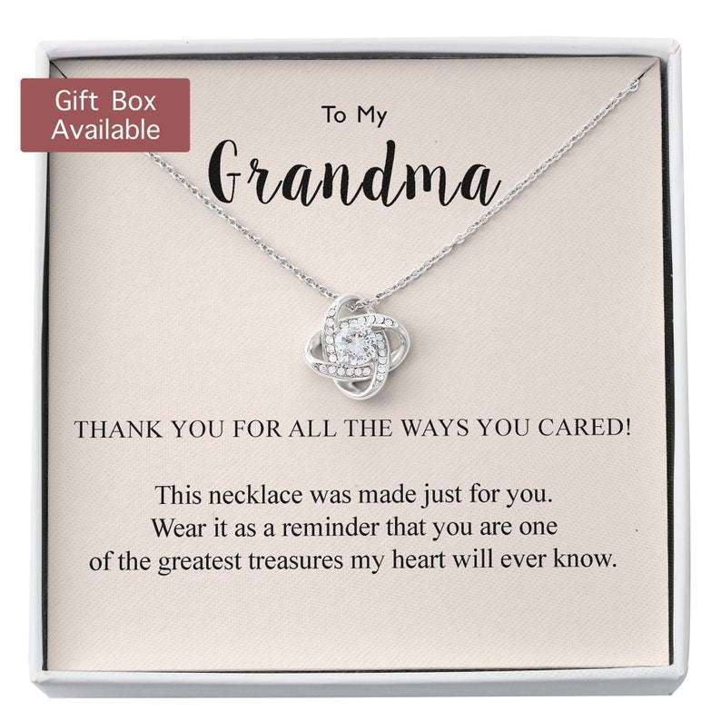 Grandmother Necklace, Grandma Gift, Grandma Necklace, Gift For Grandma From Grandchildren, Grandma Birthday Christmas Necklace Gifts for Grandmother Rakva