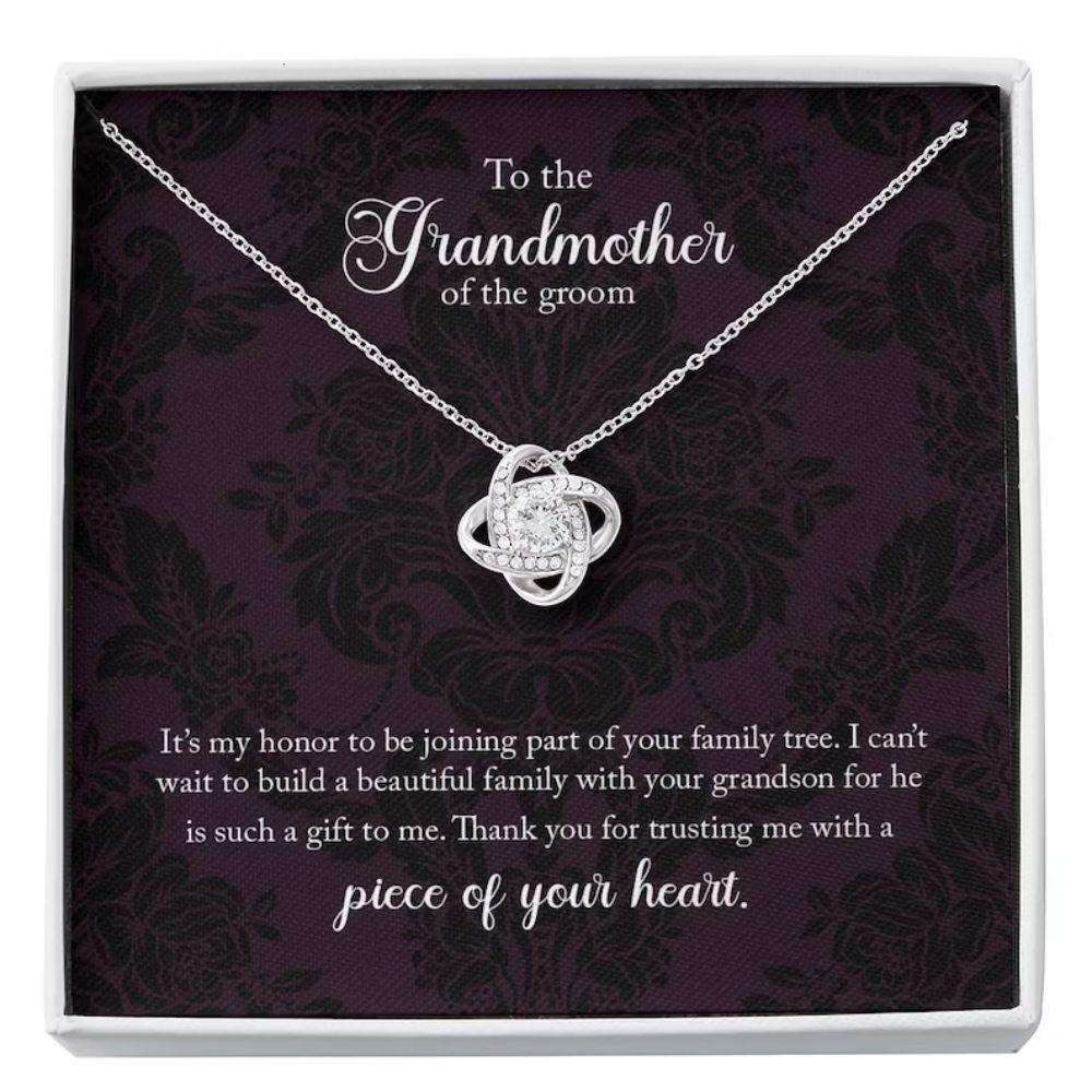 Grandmother Necklace, Grandma Of The Groom Necklace Wedding Gift, Gift For Grandma Of The Groom Rakva