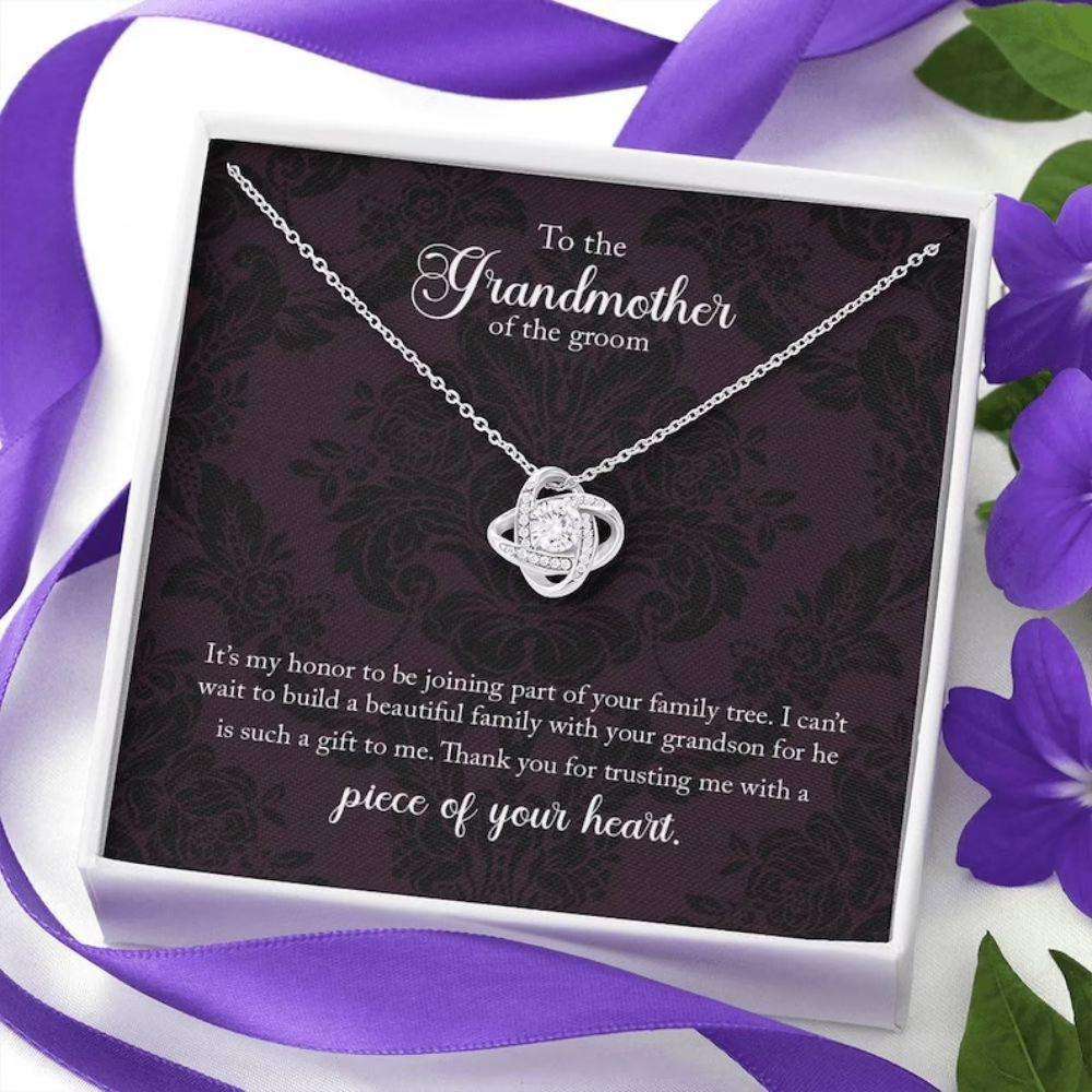 Grandmother Necklace, Grandma Of The Groom Necklace Wedding Gift, Gift For Grandma Of The Groom Rakva