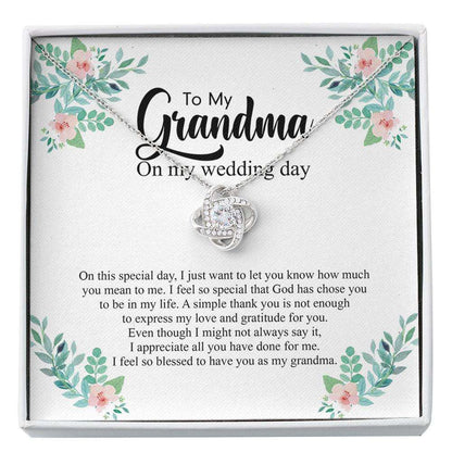 Grandmother Necklace, Grandmother Of The Bride Gift Necklace, Grandma Of The Groom Gift, Grandmother Wedding Gift, Nana, Grammie Custom Necklace Gifts for Grandmother Rakva