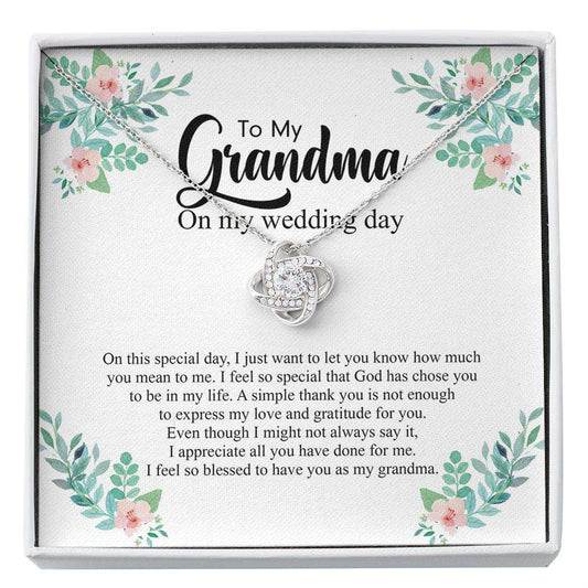 Grandmother Necklace, Grandmother Of The Bride Gift Necklace, Grandma Of The Groom Gift, Grandmother Wedding Gift, Nana, Grammie Custom Necklace Gifts for Grandmother Rakva
