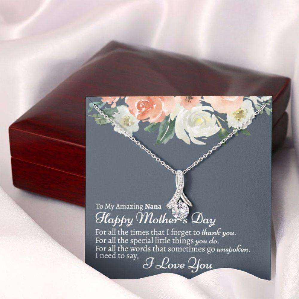 Grandmother Necklace, Nana Necklace From Grandkids, Gift For Nana, Best Nana Ever Gifts for Grandmother Rakva