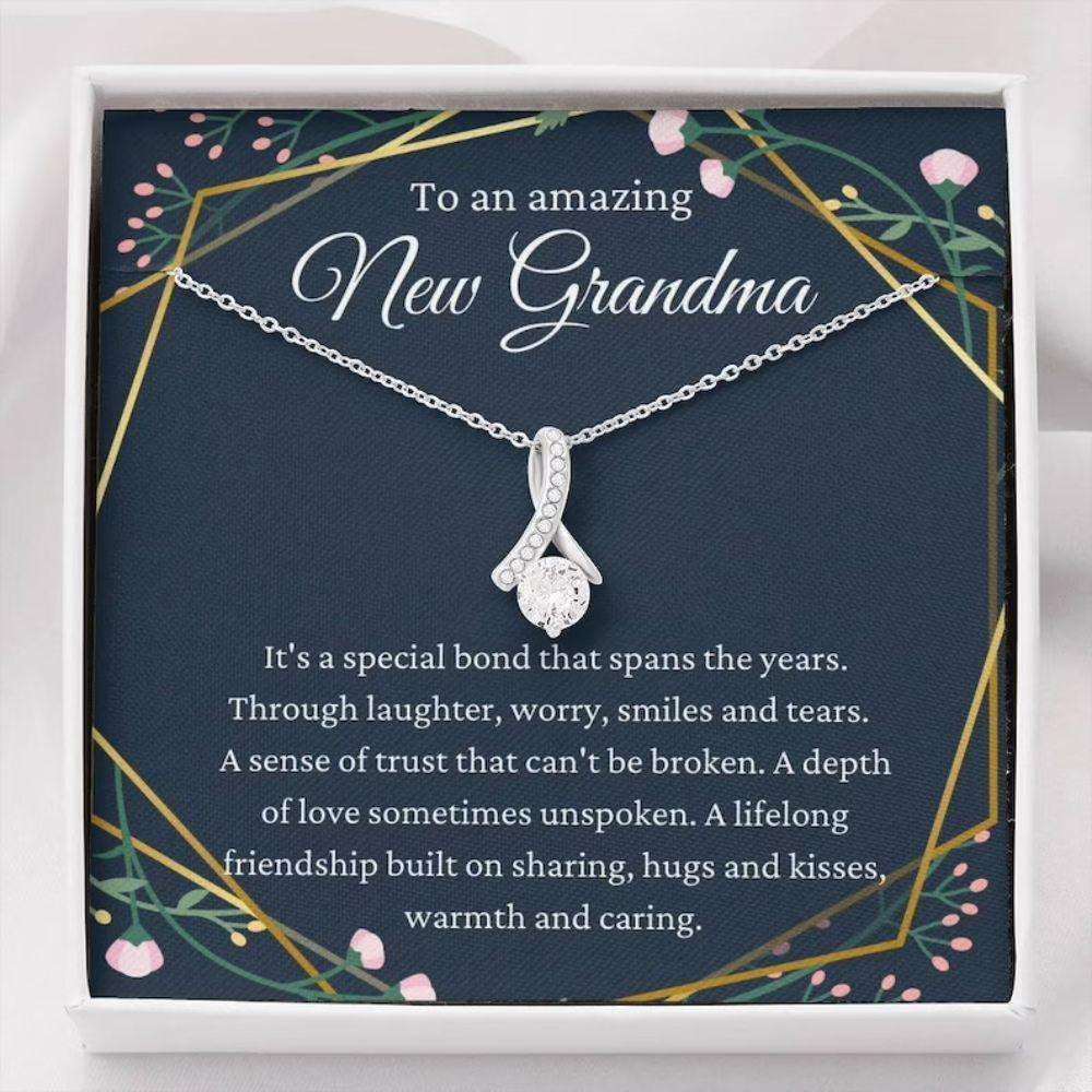 Grandmother Necklace, New Grandma Necklace Gift, Pregnancy Reveal Gift For New Grandmother Rakva