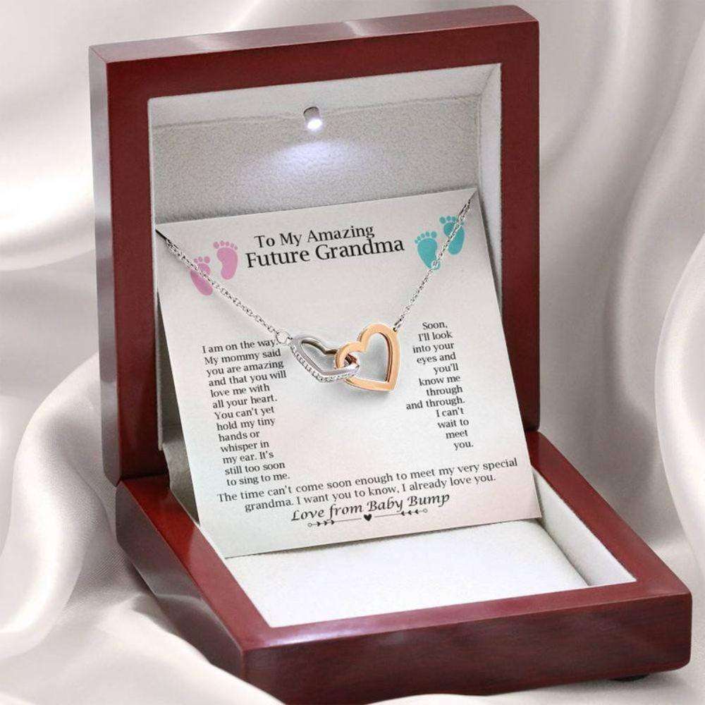 Grandmother Necklace, To My Amazing Future Grandma Necklace “ Grandmother Announcement “ Grandma To Be Gift Rakva