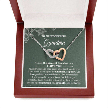 Grandmother Necklace, To My Grandma Gift For Christmas, Gift For Grandmother From Granddaughter, Granson, Meaning Xmas Necklace For Grandma Gifts For Daughter Rakva