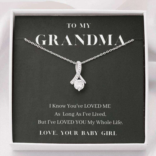 Grandmother Necklace, To My Grandma Necklace, Love You My Whole Life, Grandma’S Gift From Granddaughter Gifts For Daughter Rakva