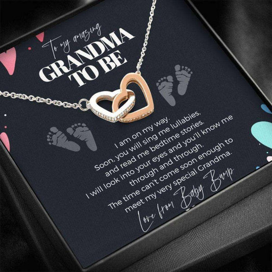 Grandmother Necklace, To My Grandma To Be Necklace “ Pregnancy Gift For Grandma From Baby Bump Rakva