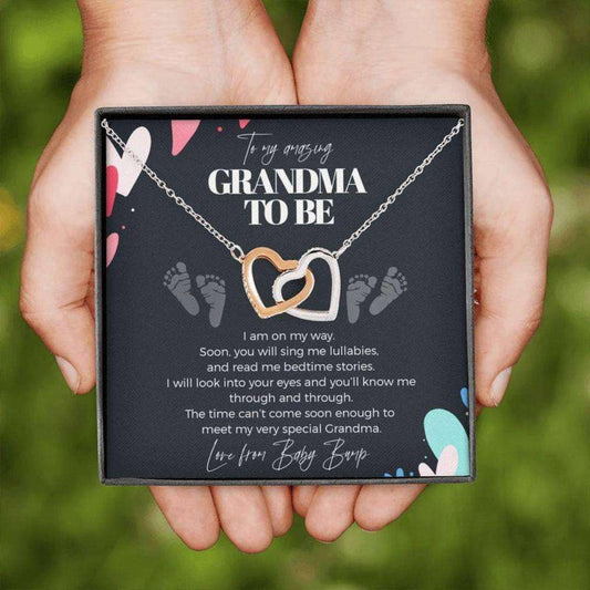 Grandmother Necklace, To My Grandma To Be Necklace “ Pregnancy Gift For Grandma From Baby Bump Rakva