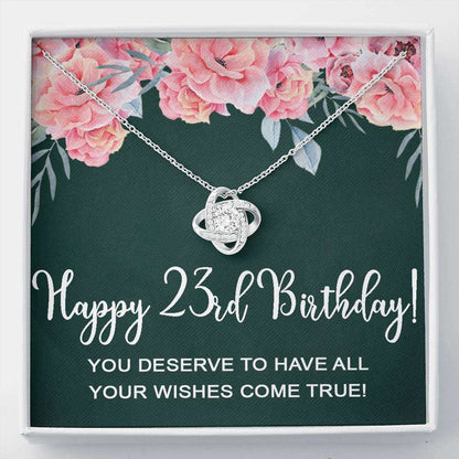 Happy 23Rd Birthday Gifts For Women Girls, 23 Years Old Necklace For Her For Karwa Chauth Rakva