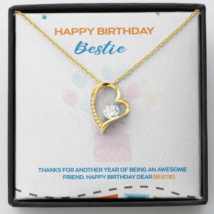 Happy Birthday Gift For Female Bestie - 925 Sterling Silver Pendant Gifts For Friend Rakva