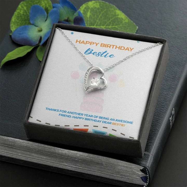 Happy Birthday Gift For Female Bestie - 925 Sterling Silver Pendant Gifts For Friend Rakva