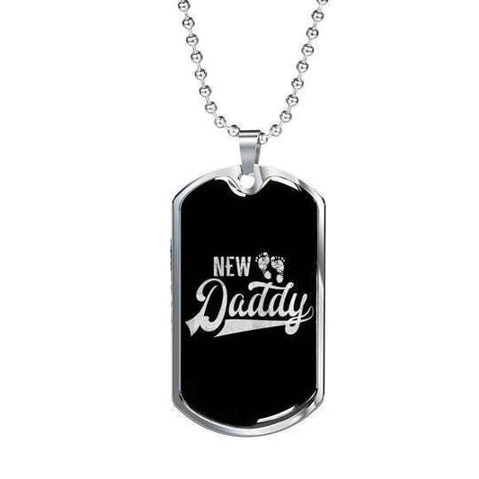 Husband Dog Tag Custom Picture, Cool New Daddy Luxury Military Dog Tag Necklace For Dad Gifts For Husband Rakva