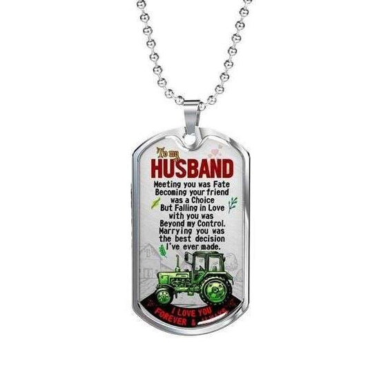 Husband Dog Tag Custom Picture, Falling In Love With You Everyday Dog Tag Necklace Gift For Husband Gifts For Husband Rakva
