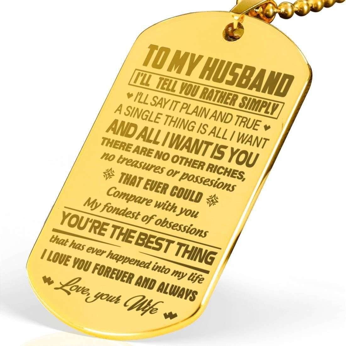 Husband Dog Tag Custom Picture, Gift For Husband Dog Tag Necklace You Are The Best Thing Father's Day Rakva