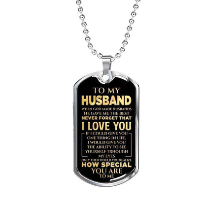 Husband Dog Tag Custom Picture, How Special You Are To Me Dog Tag Necklace For Husband Father's Day Rakva