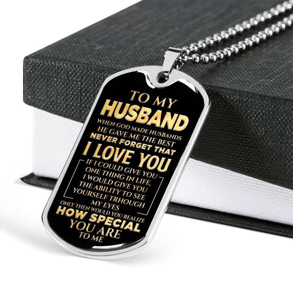 Husband Dog Tag Custom Picture, How Special You Are To Me Dog Tag Necklace For Husband Father's Day Rakva