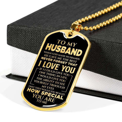 Husband Dog Tag Custom Picture, How Special You Are To Me Dog Tag Necklace For Husband Father's Day Rakva