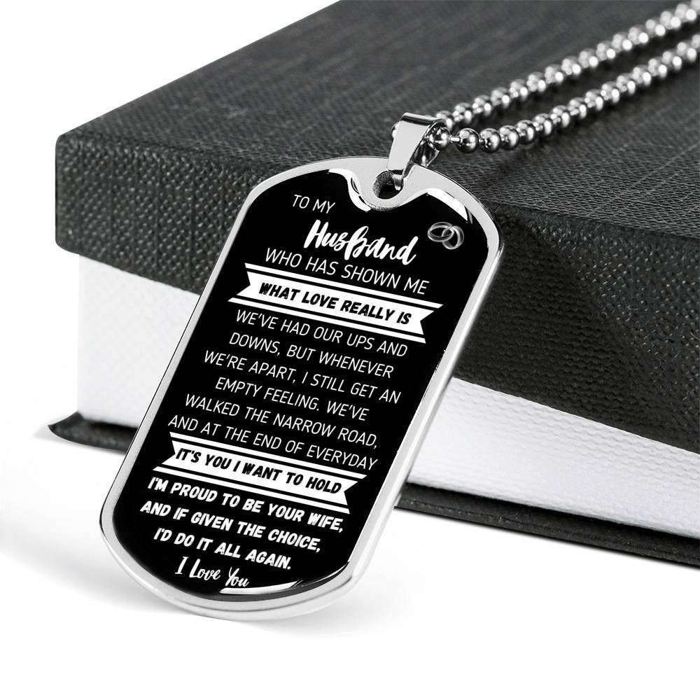 Husband Dog Tag, It’S You I Want To Hold Dog Tag Military Chain Necklace Gift For Husband Gifts For Husband Rakva